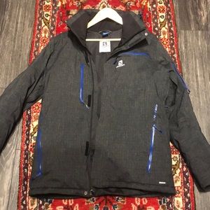 Salomon Men’s Ski Jacket Black Insulated